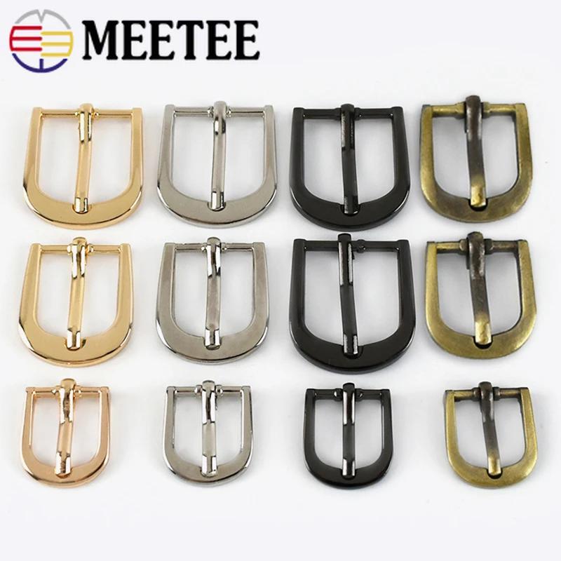 5/10Pcs 12/16/19/25/30/38mm Metal Pin Buckles Bags Strap Adjust Hook Shoe Belt Buckle Clothes Slider Clasp Sewing Ac